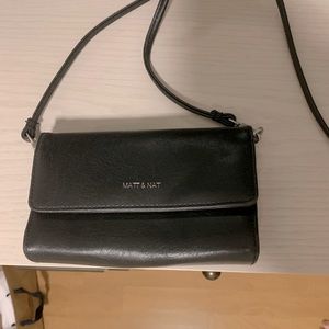 Matt & Nat small black vegan leather bag.